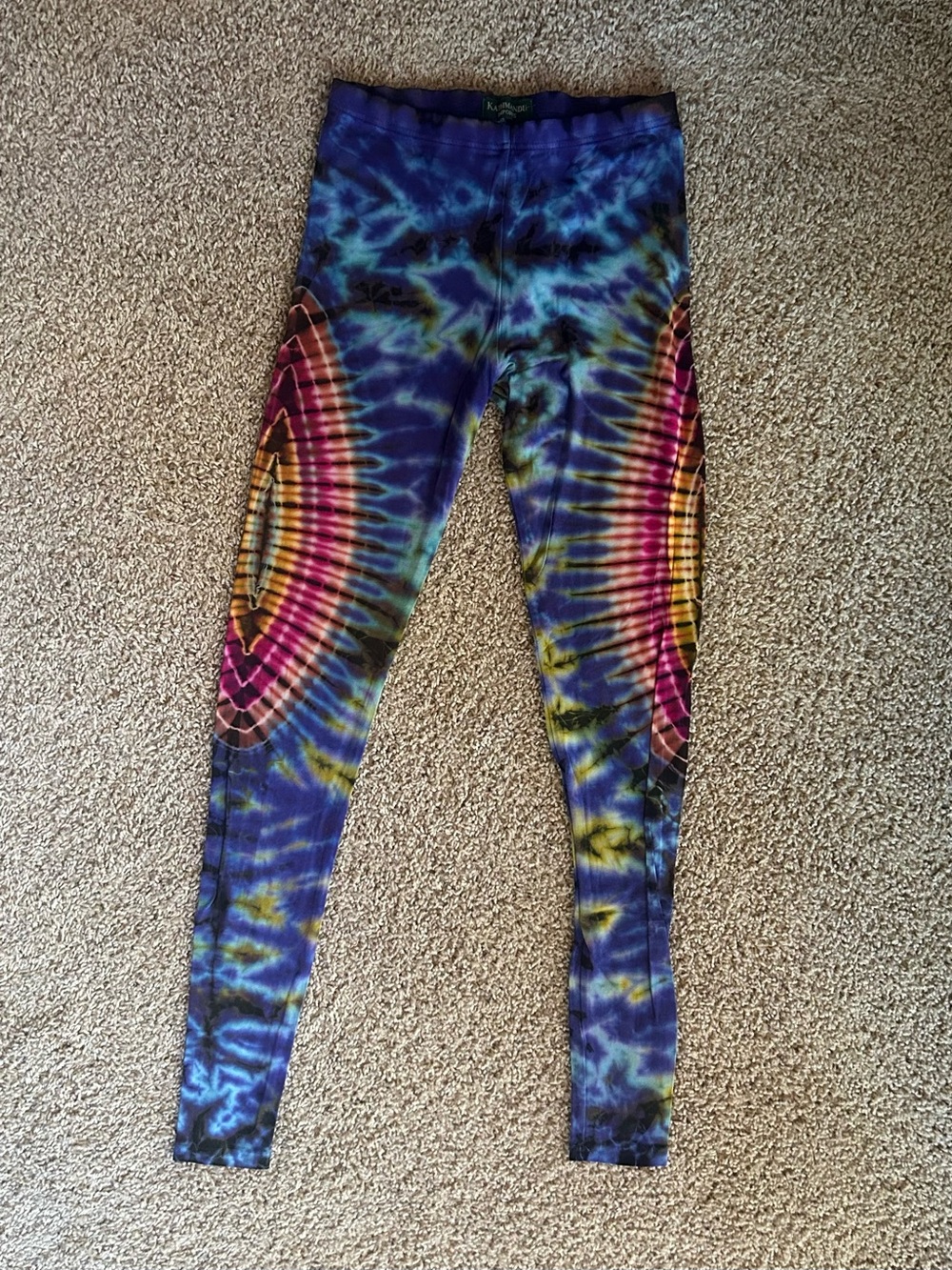 Kathmandu tie dye leggings, OS